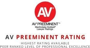 AV Preeminent Rating - Highest rating available